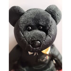 Black Beanie Bear TY Beanie Baby "The End" Bear 1999 retired